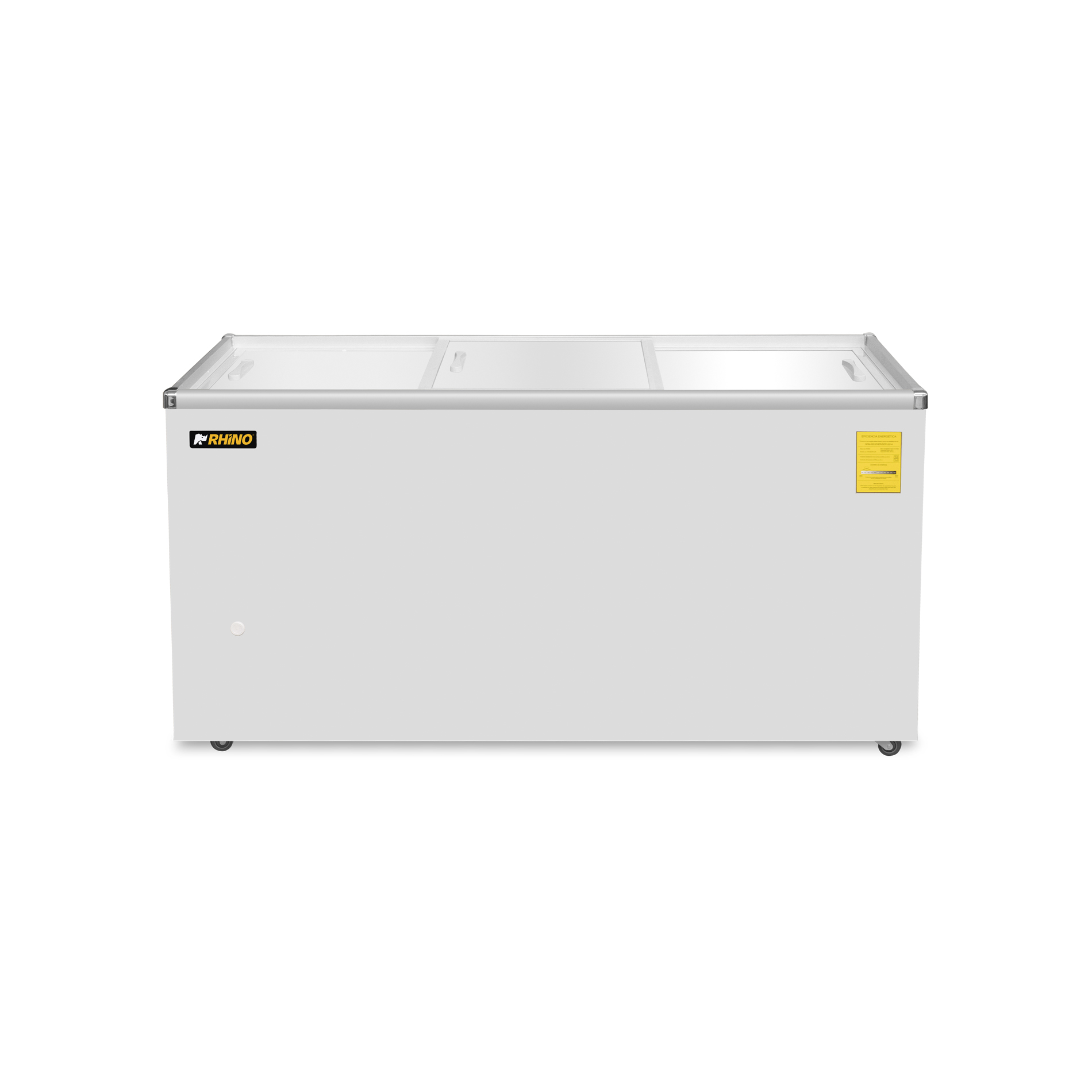 Congelador Tapa de Cristal Plano CONGECRI-12P Rhino