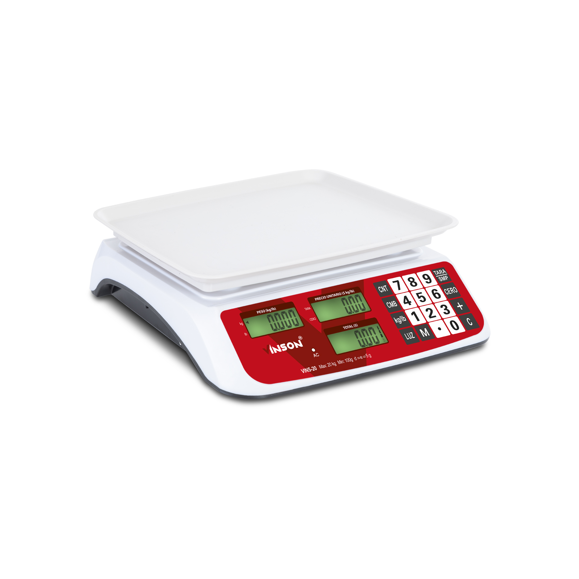 Báscula Electrónica Multifunciones 20 kg RHINO VINS-20