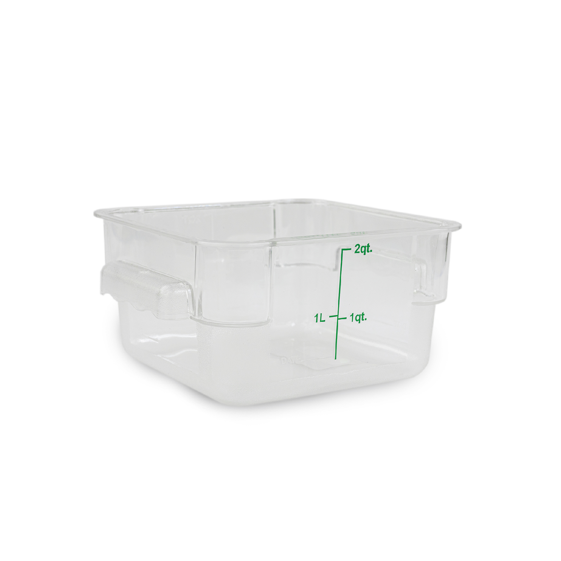 Recipiente Cuadrado de Policarbonato 2 qt REPOCU-2 Caledonia
