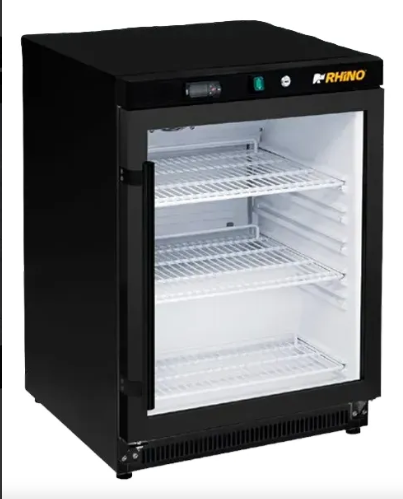 Refrigerador Vertical Puerta De Cristal Reveab-4c Rhino Bdv