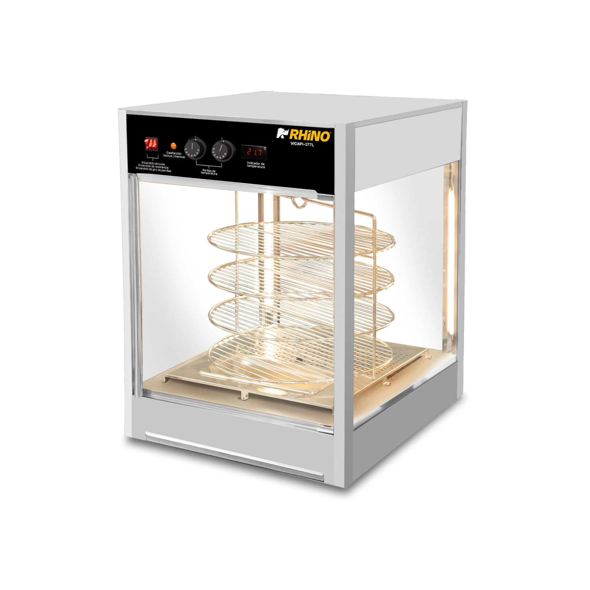 Vitrina Calentadora de Pizza VICAPI-177L Rhino