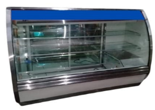 Vitrina cremera de 1.5mts cristal DUO
