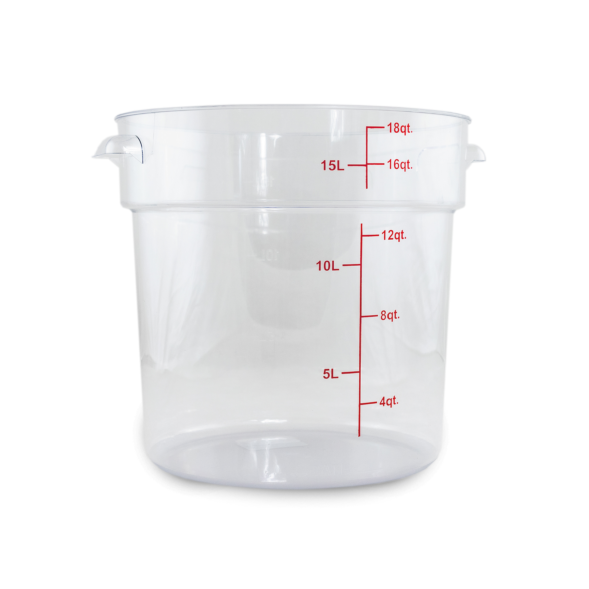 Recipiente Redondo de Policarbonato 18 qt REPORE-18 Caledonia
