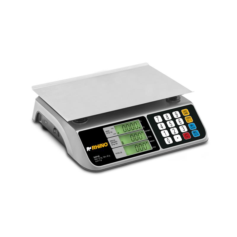 Báscula Electrónica Multifunciones 20 kg con Puerto USB RHINO BAR-6X
