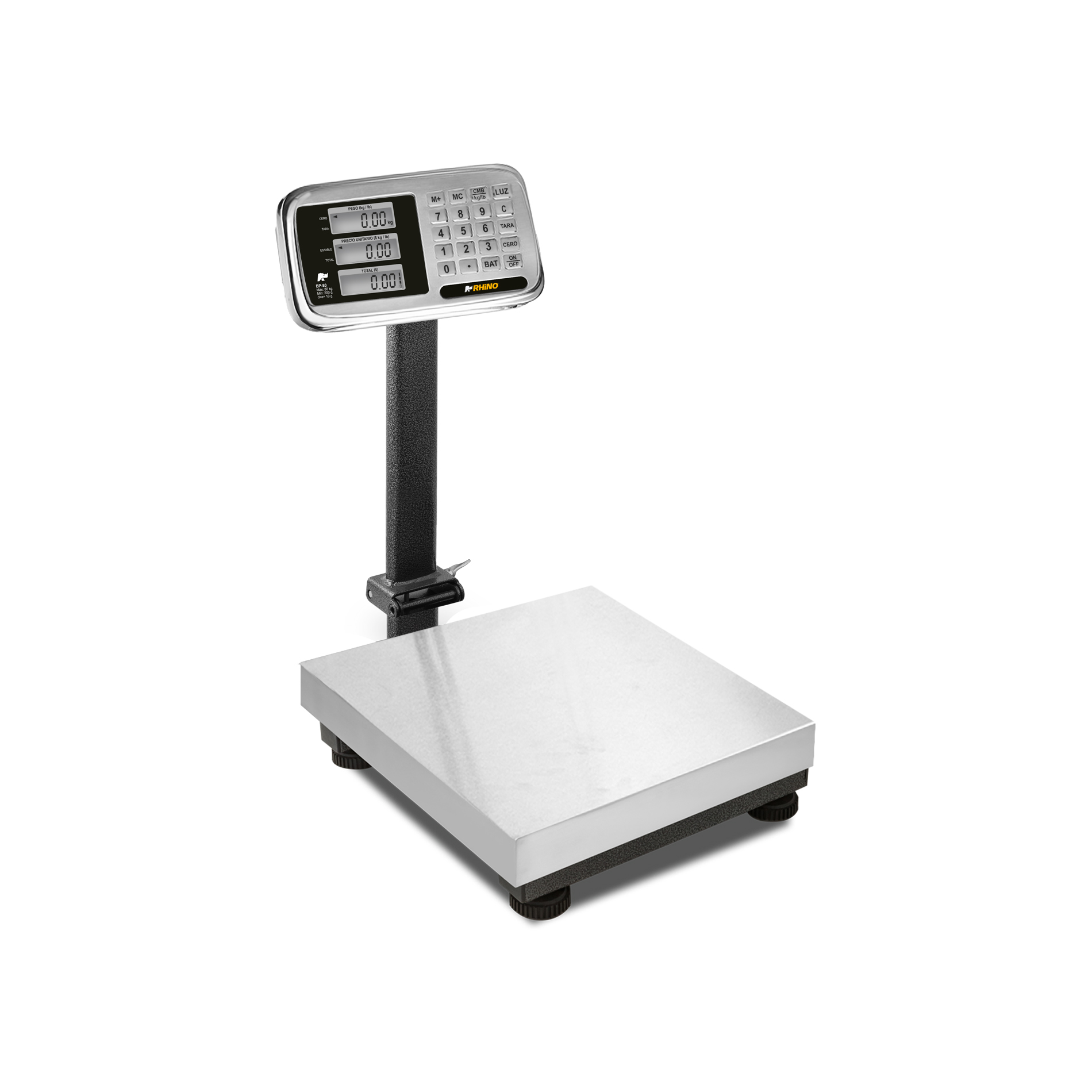 Báscula de Plataforma Plegable 80 kg RHINO BP-80