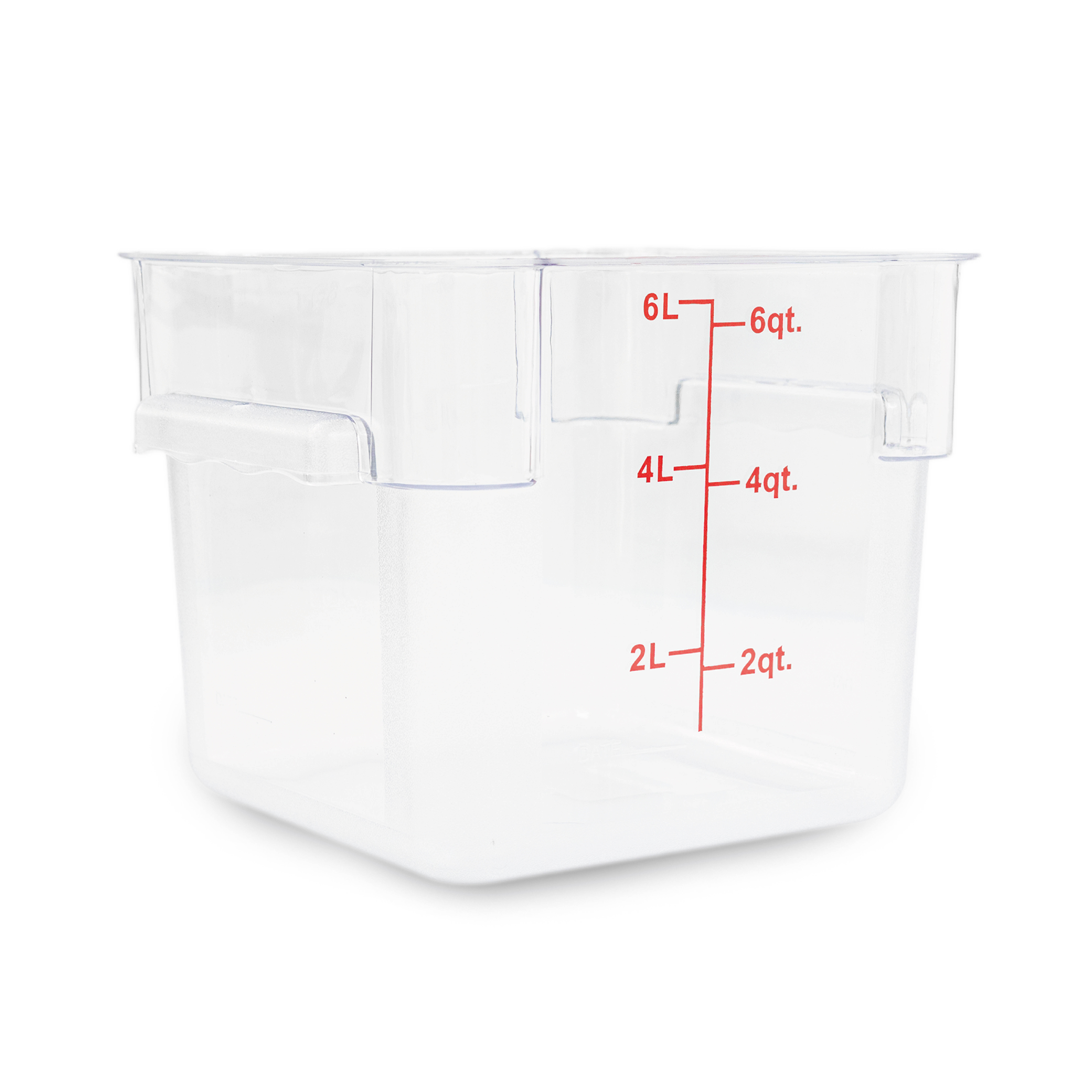 Recipiente Cuadrado de Policarbonato 6 qt REPOCU-6 Caledonia