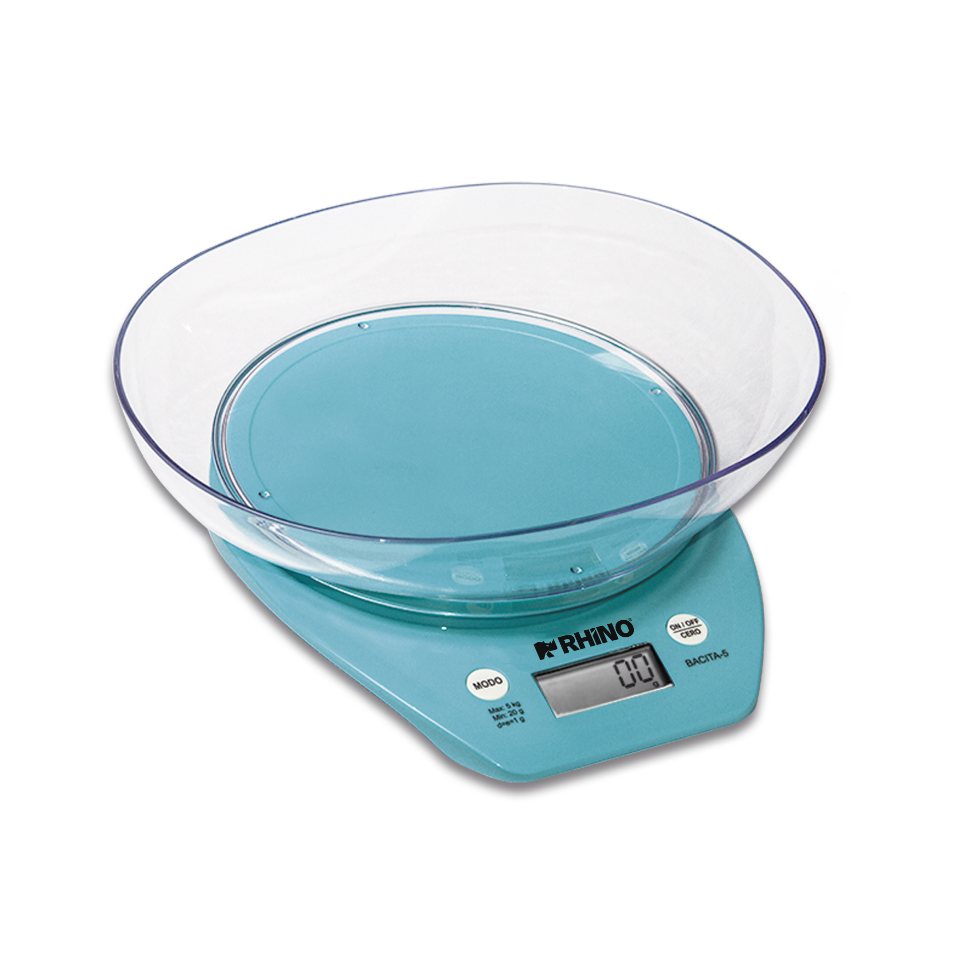 Báscula de Cocina con Tazón 5 kg RHINO BACITA-5