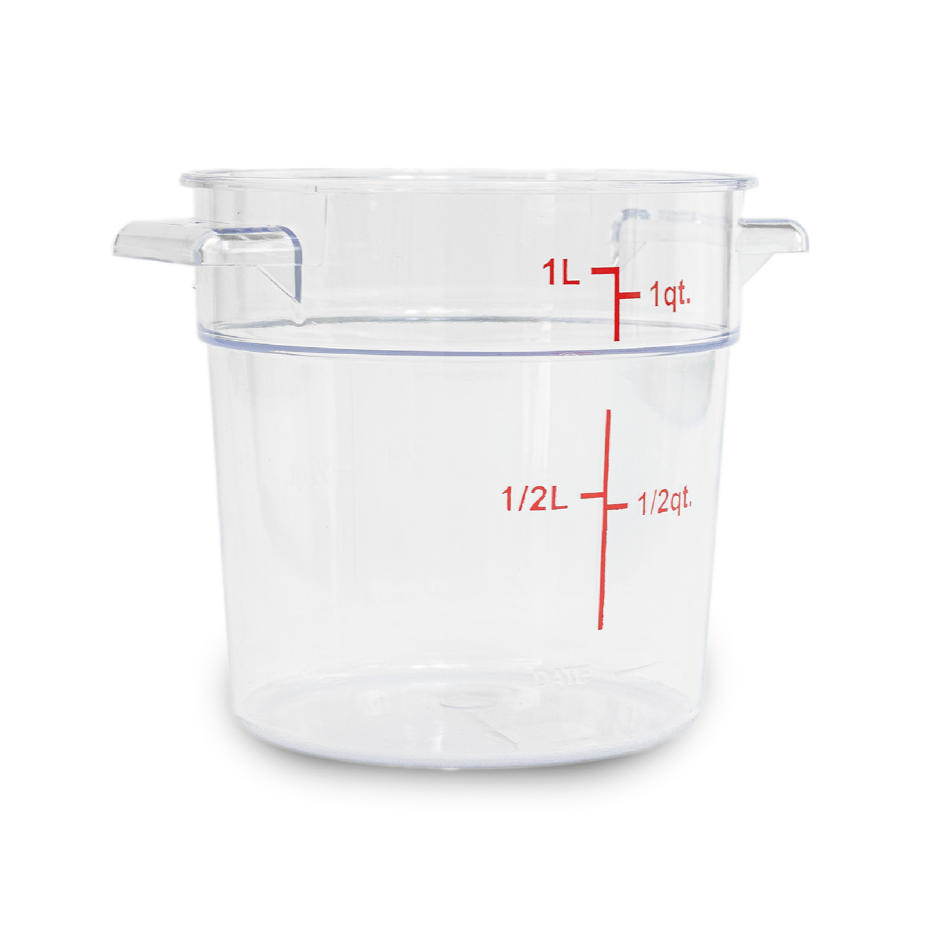 Recipiente Redondo de Policarbonato 1 qt REPORE-1 Caledonia